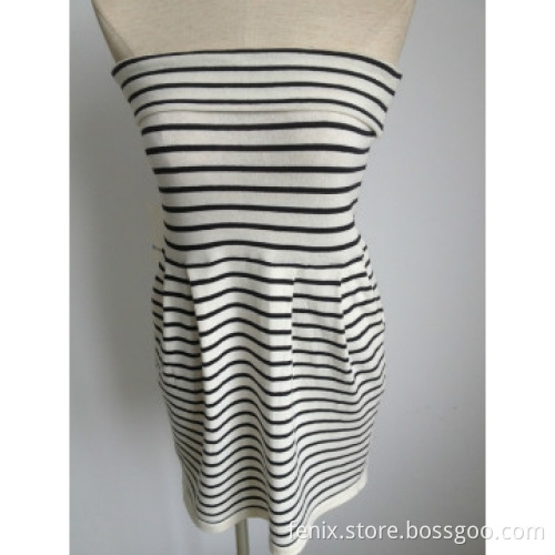 Strapless knit sweater dress